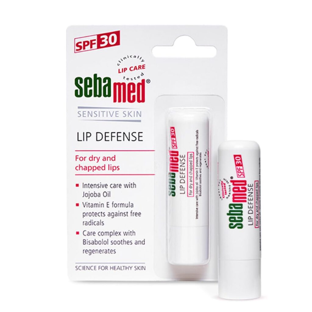 SebaMed Lip Defense Lip Balm With Spf 30 + Vit E | Regenerates Dry, Chapped Lips | Intensive Care With Vit E, Jojoba Oil & Chamomile |Clinically Tested | For Men & Women, 4.8...