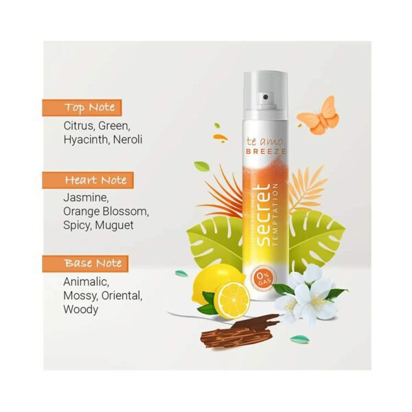 Secret Temptation Te Amo Breeze No Gas Perfume Body Mist (120ml) - Secret Temptation