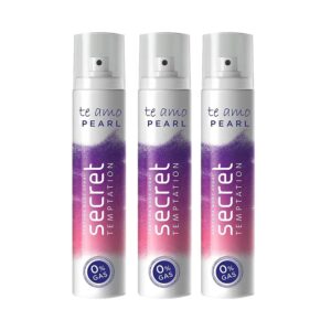 Secret Temptation Te Amo Peral No Gas Perfume Body Mist (120 ml) (Pack of 3) Combo - Secret Temptation