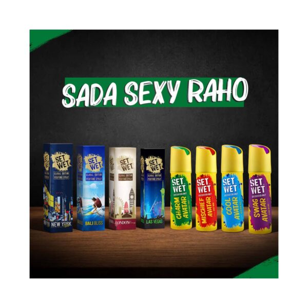 Set Wet Charm Avatar Body Spray Perfume for Men (2 pcs) - Set Wet