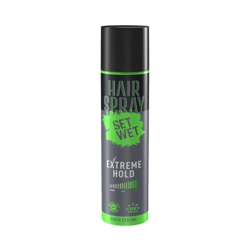 Set Wet Extreme Hold Hair Spray for Men (200 ml) - Set Wet