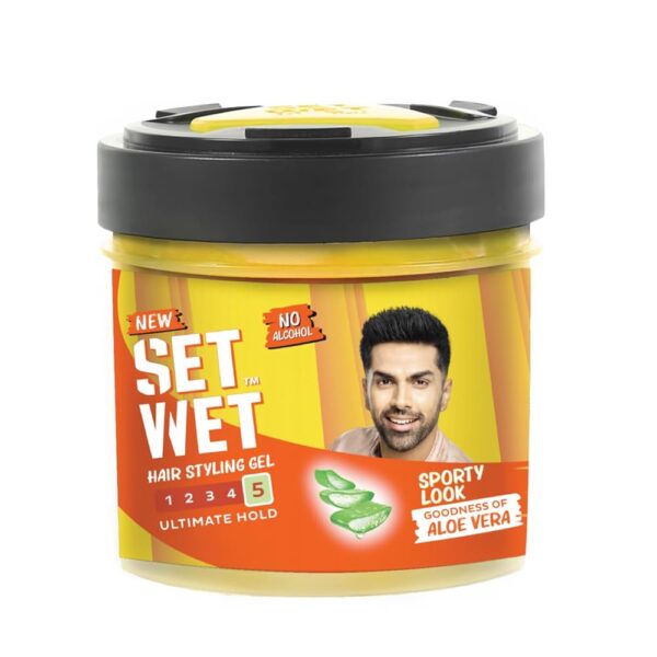 Set Wet Styling Hair Gel for Men - Sport Extreme, 250gm | Extreme Hold, High Shine |For Short to Medium Hair| No Alcohol, No Sulphate