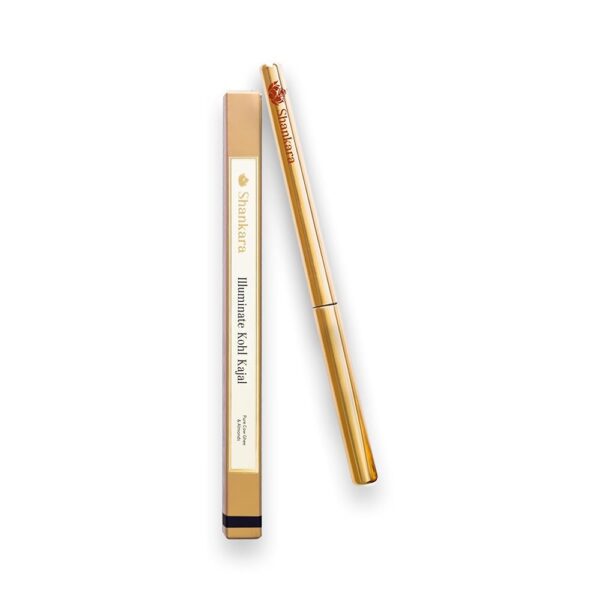 Shankara Illuminate Kohl Kajal - Matte Black | Rich, Creamy Texture with Matte Finish | 12-Hour Long Stay Waterproof Formula | 100 Times Washed A2 Ghee | Preservative-Free |...