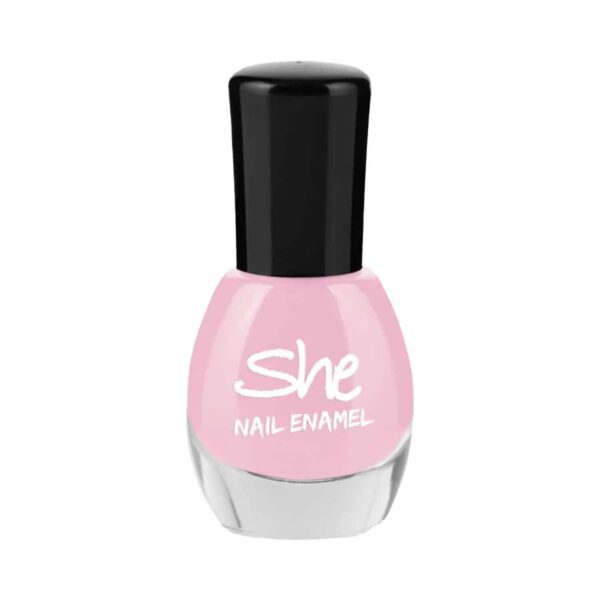 She Makeup Nail Enamel - 201 Bubble Pink (8ml) - She