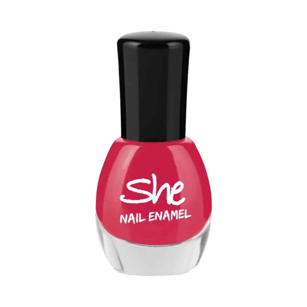 She Makeup Nail Enamel - 215 Raspberry Pink (8ml) - She