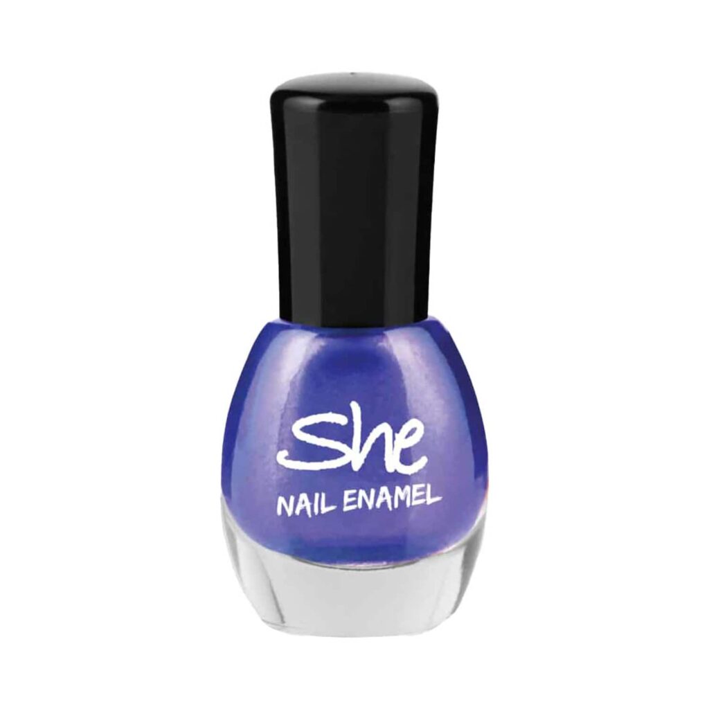 She Makeup Nail Enamel - 306 Shimmery Blue (8ml) - She