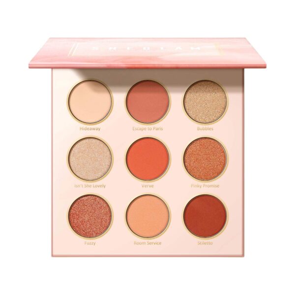 Sheglam 9-Color Shimmer Metallic Matte Eyeshadow Palette - Rose Code (10 g) - Sheglam