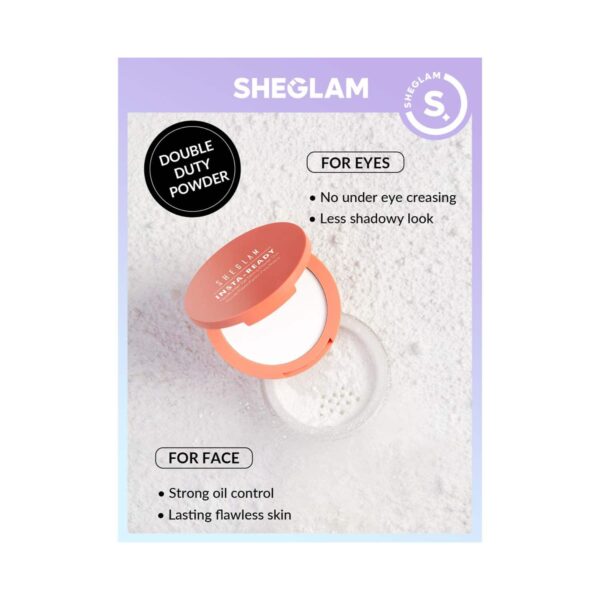 Sheglam Insta-Ready Face & Under Eye Setting Powder Duo - Translucent (7 g) - Sheglam