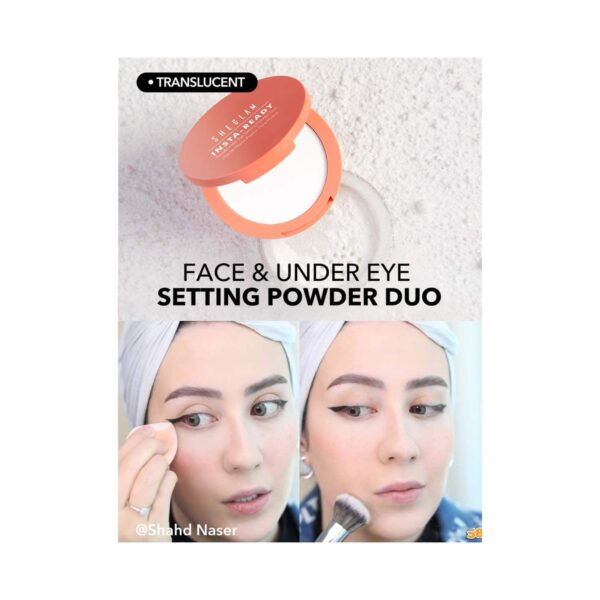Sheglam Insta-Ready Face & Under Eye Setting Powder Duo - Translucent (7 g) - Sheglam