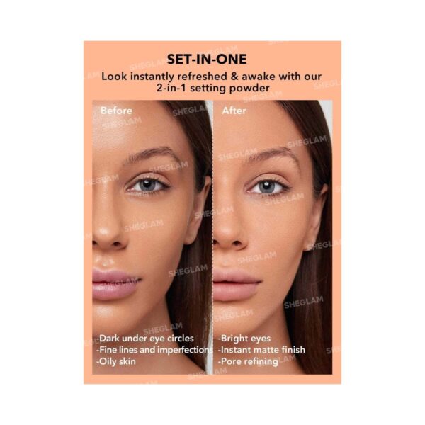 Sheglam Insta-Ready Face & Under Eye Setting Powder Duo - Translucent (7 g) - Sheglam