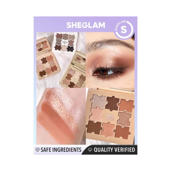 Sheglam Jazy Jigsaw Eyeshadow Palette - Hued In Nude (8 g) - Sheglam