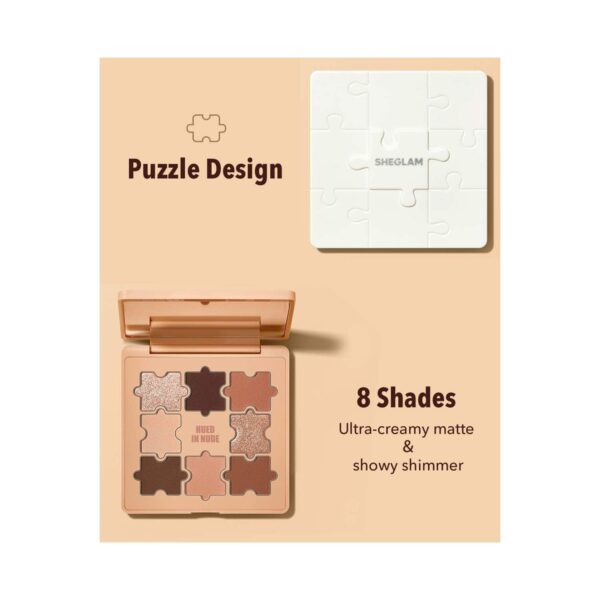 Sheglam Jazy Jigsaw Eyeshadow Palette - Hued In Nude (8 g) - Sheglam