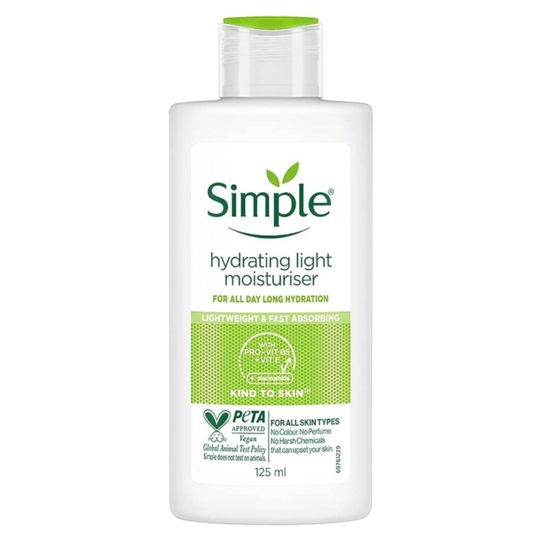 Simple Kind To Skin Hydrating Light Moisturiser Lotion 125ml | For All Day-Long Hydration | For All Skin types