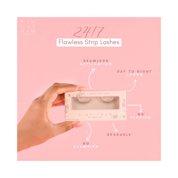 Simply Nam Flawless 24/7 Strip Lashes (2 Pcs) - Simply Nam