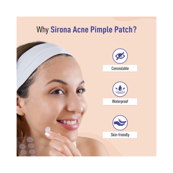 Sirona Natural Anti Acne & Pimple Face Patches & Bamboo Charcoal Nose Strips for Clear Skin Combo - Sirona