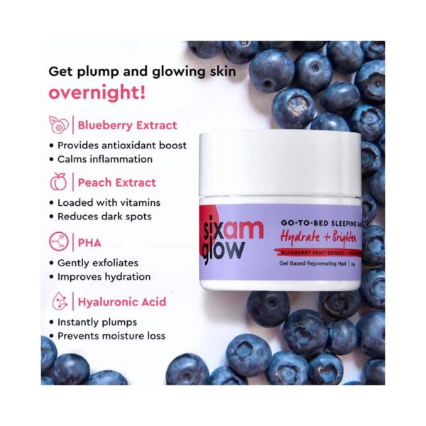 Sixam Glow Go-To-Bed Sleeping Mask (50 g) - Sixam Glow