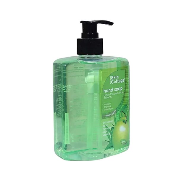 SKIN COTTAGE Green Tea And Apple Hand Wash (500ml) - SKIN COTTAGE