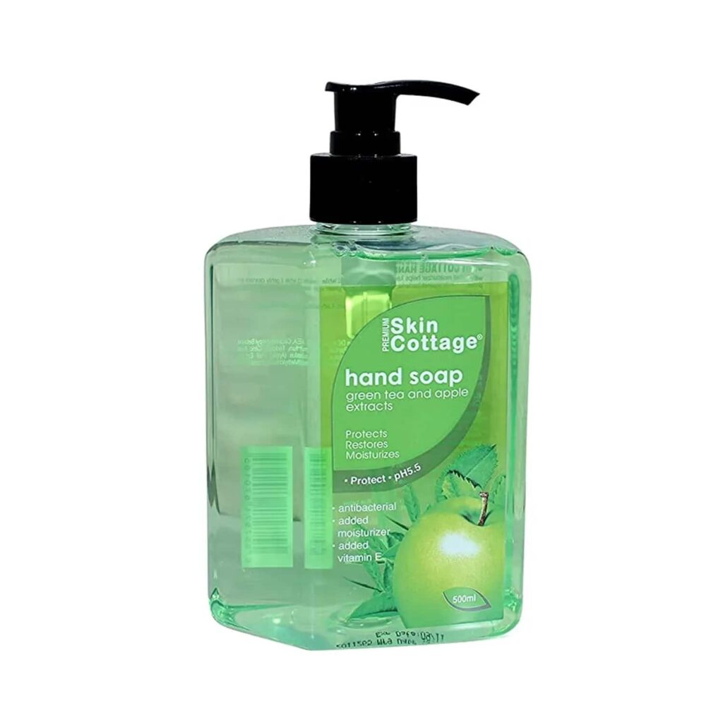 SKIN COTTAGE Green Tea And Apple Hand Wash (500ml) - SKIN COTTAGE