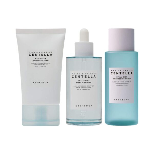 SKIN1004 Hyalu-Cica 3 Step Toner + Ampoule + Face Cream Combo - SKIN1004