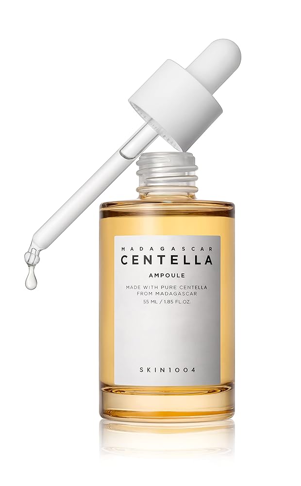 SKIN1004 Madagascar Centella Asiatica Ampoule Facial Serum | 100% Centella Asiatica Extract for Soothing Sensitive and Acne-Prone Skin, 55ml