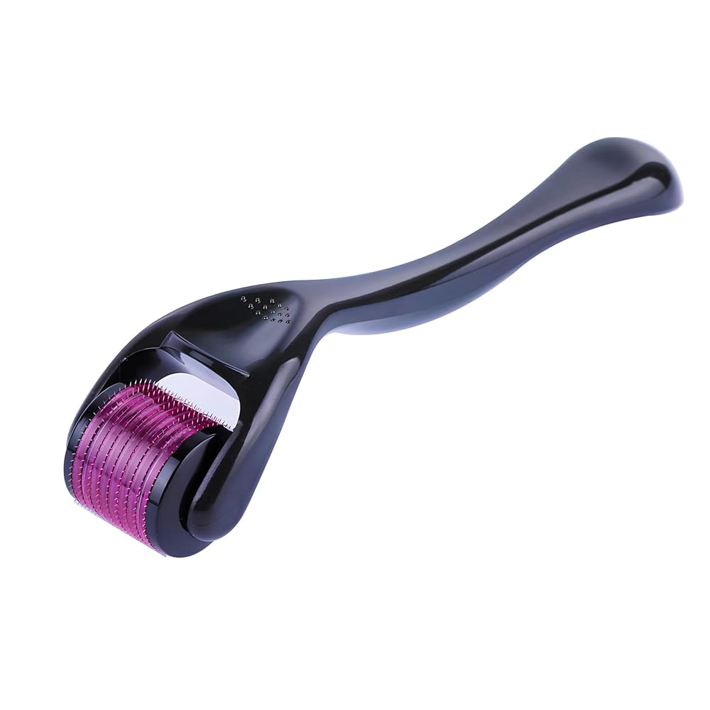 SOLEGLOW 1.00mm & 1.5mm Derma Roller with 540 Titanium Needles | Promotes Beard & Hair Growth, Reduces Acne Scars | Safe for Face, Scalp & Beard