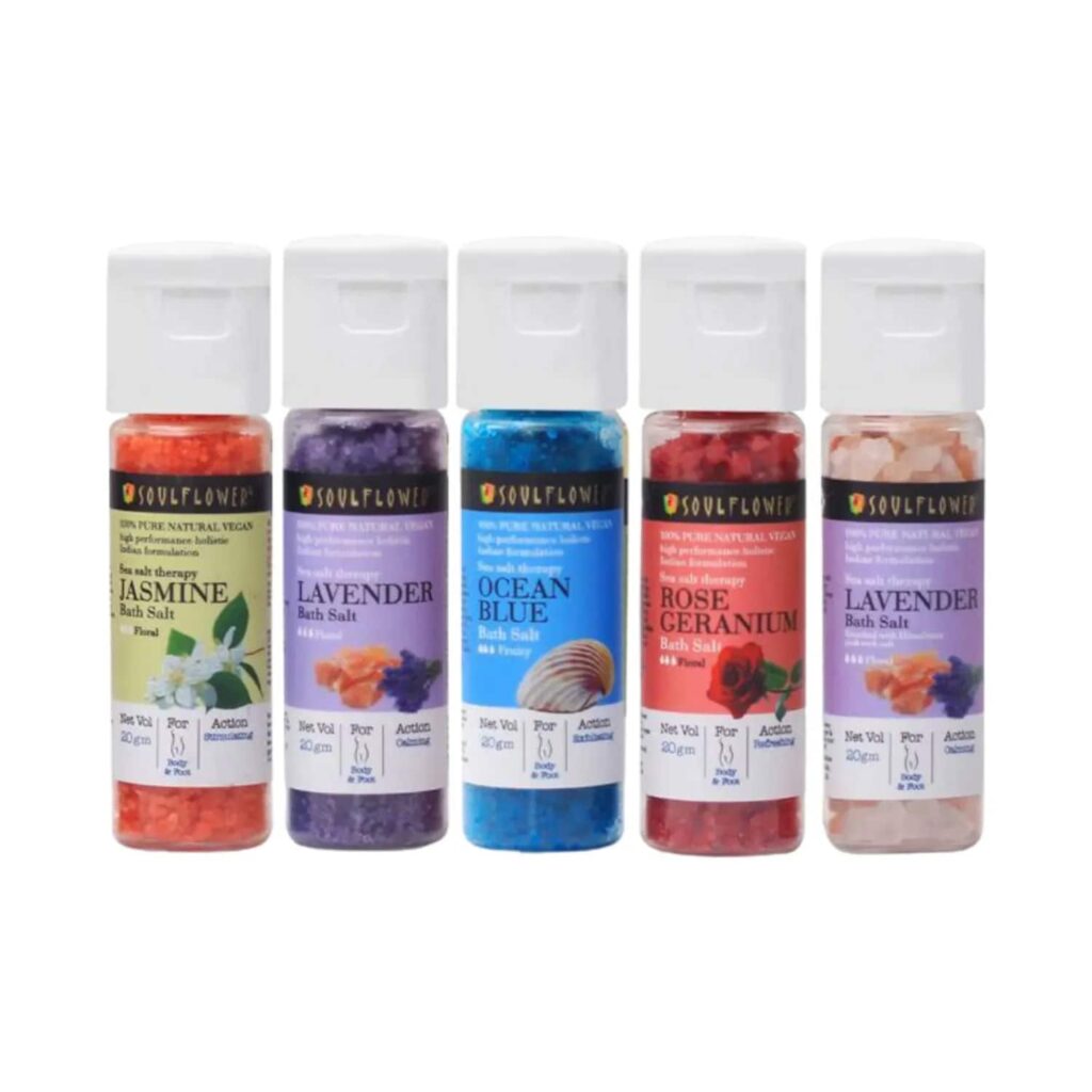 Soulflower Bath Salt Special Gift Set - (5 Pcs) - Soulflower