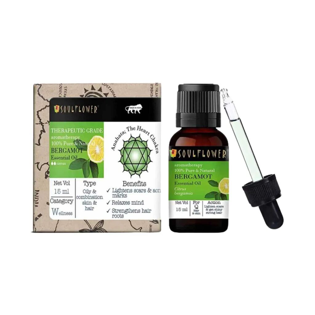 Soulflower Bergamot Essential Oil - (15ml) - Soulflower