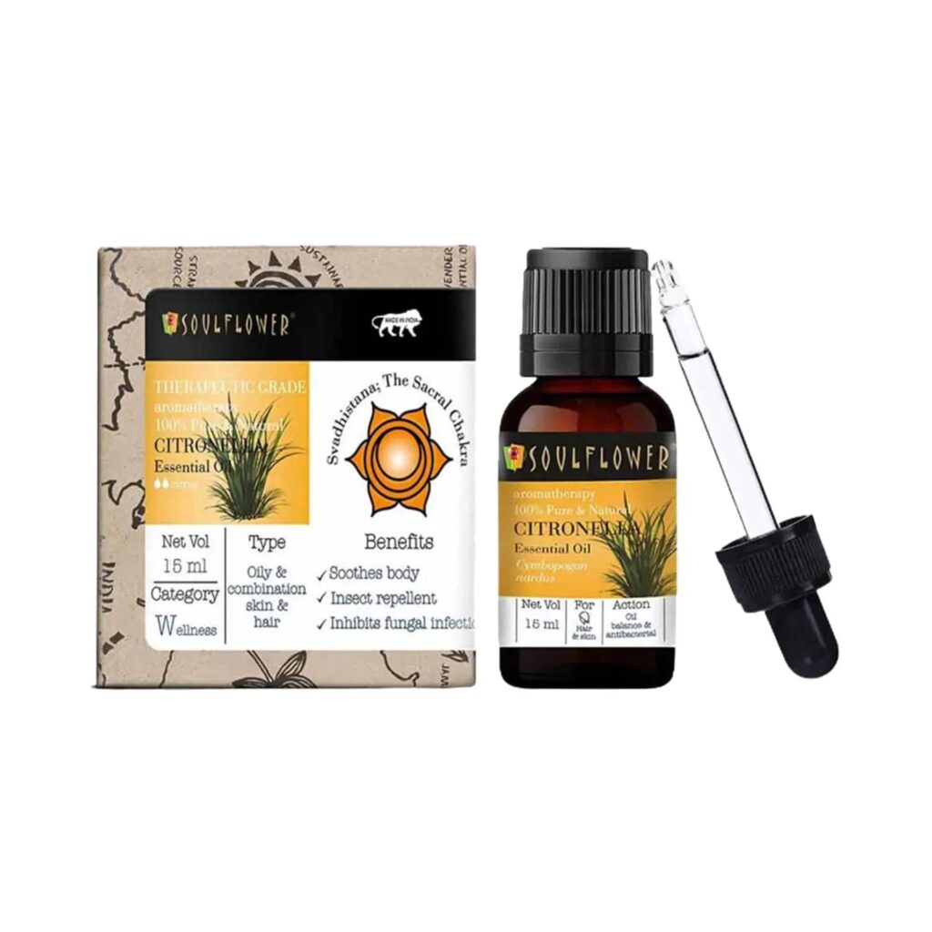Soulflower Citronella Essential Oil - (15ml) - Soulflower