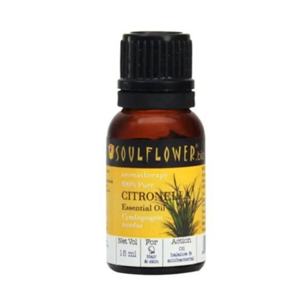 Soulflower Citronella Essential Oil - (15ml) - Soulflower