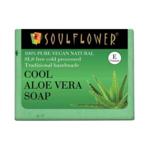 Soulflower Cool Aloe Vera Soap - (150g) - Soulflower