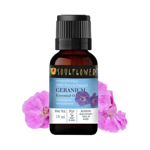 Soulflower Geranium Essential Oil (15 ml) - Soulflower