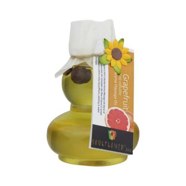 Soulflower Grapefruit Aroma Massage Oil - (90ml) - Soulflower