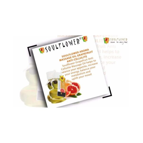Soulflower Grapefruit Aroma Massage Oil - (90ml) - Soulflower