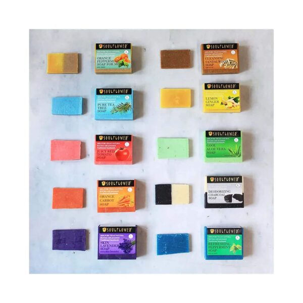 Soulflower Handmade Soap Combo Set - (10 Pcs) - Soulflower