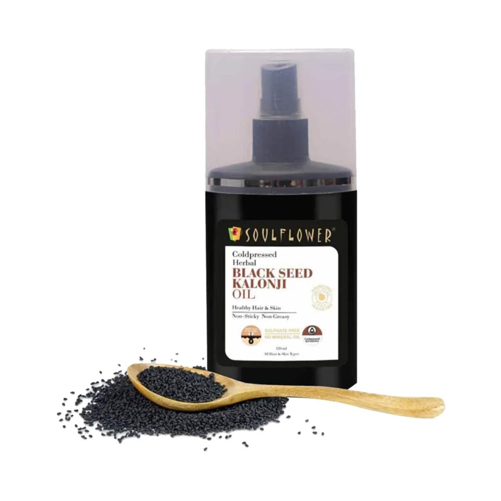 Soulflower Herbal Black Seed Kalonji Hair Oil - (120ml) - Soulflower