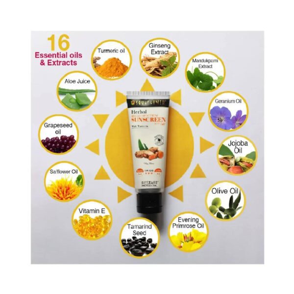 Soulflower Herbal Broad Spectrum Sunscreen SPF 50+ (100g) - Soulflower