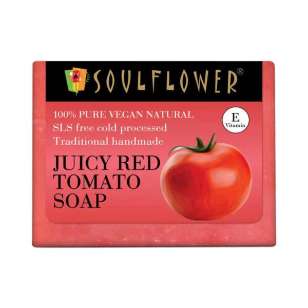 Soulflower Juicy Red Tomato Soap - (150g) - Soulflower