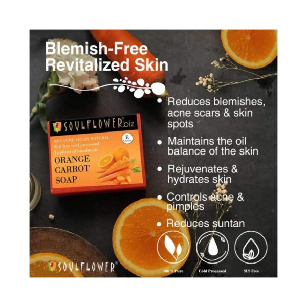Soulflower Orange Carrot Soap - (150g) - Soulflower