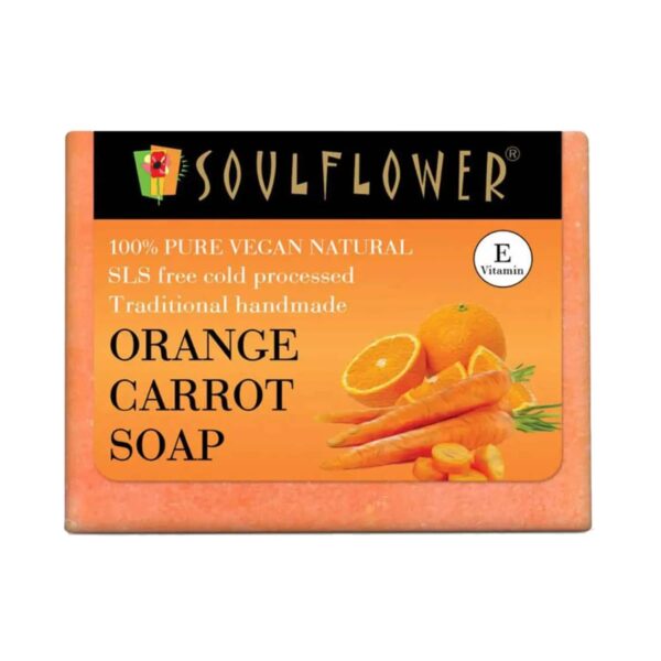 Soulflower Orange Carrot Soap - (150g) - Soulflower