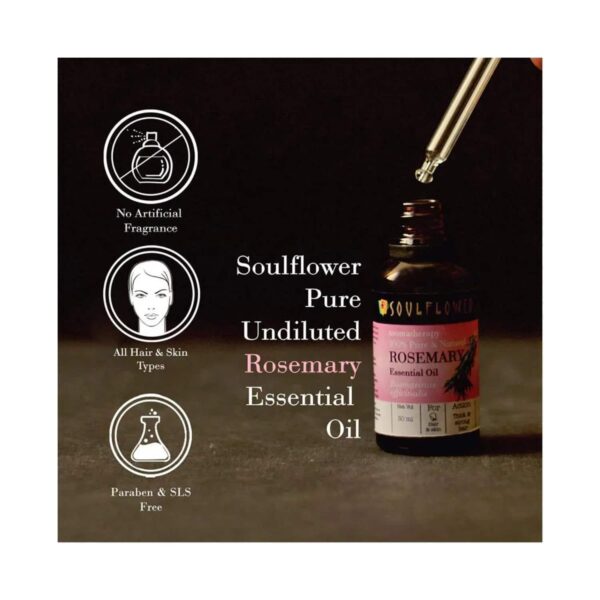 Soulflower Rosemary Essential Oil (30ml) - Soulflower
