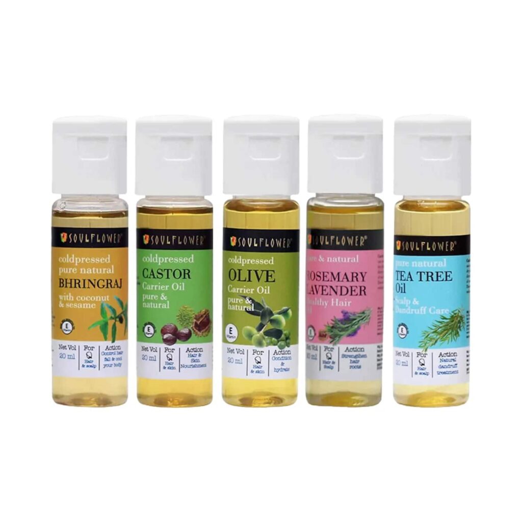 Soulflower Skin & Hair Oil Special Hair Oil - (5 Pcs) - Soulflower