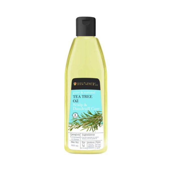 Soulflower Tea Tree Anti Dandruff Hair Oil - (225ml) - Soulflower