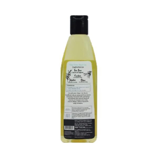 Soulflower Tea Tree Scalp and Anti Dandruff Hair Oil (120ml) - Soulflower