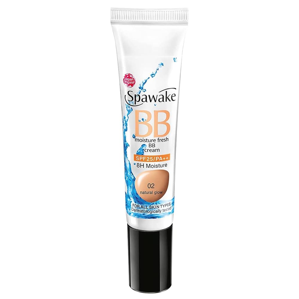Spawake BB Cream 02 Perfect Glow With SPF25/PA++, All Skin Types, 30g, Natural Full-Coverage