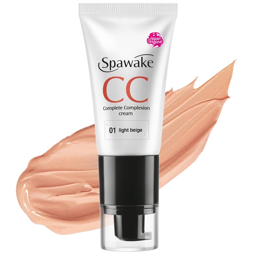 Spawake CC Cream 01 Light Beige with SPF 32/PA++, for All Skin Types, 30g