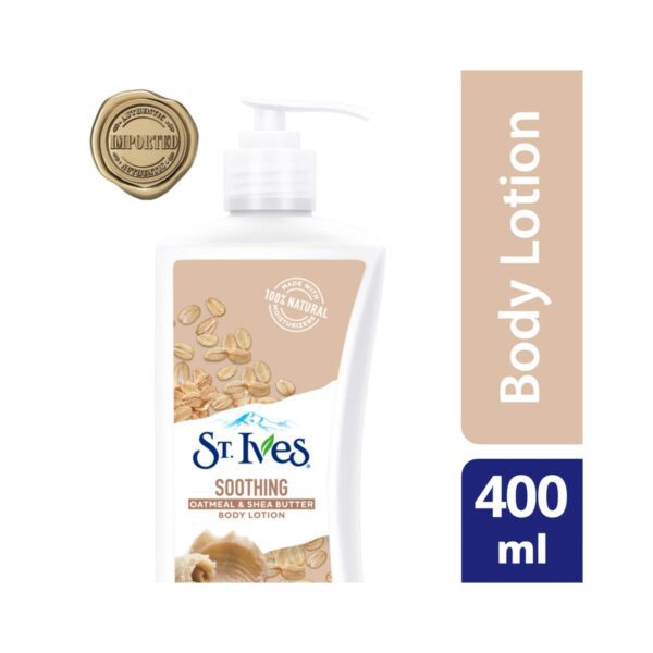 St. Ives Soothing Oatmeal & Shea Butter Body Lotion (400ml) - St. Ives