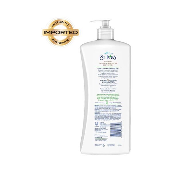 St. Ives Soothing Oatmeal & Shea Butter Body Lotion (621ml) - St. Ives