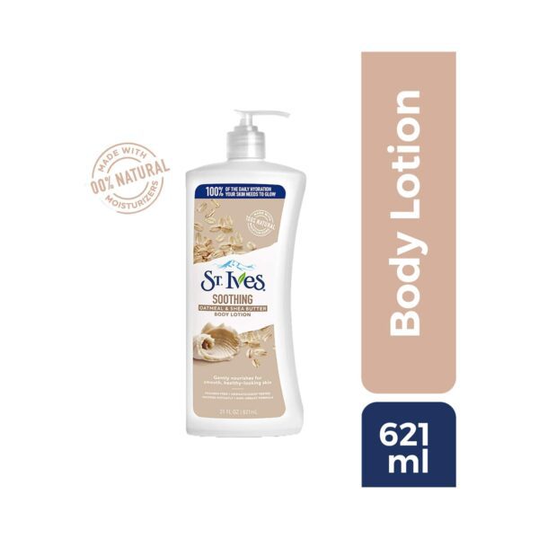 St. Ives Soothing Oatmeal & Shea Butter Body Lotion (621ml) - St. Ives