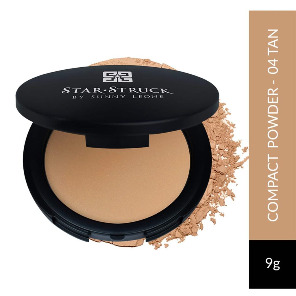 Star Struck by Sunny Leone Compact Powder - 04 Tan (9g) - Star Struck by Sunny Leone