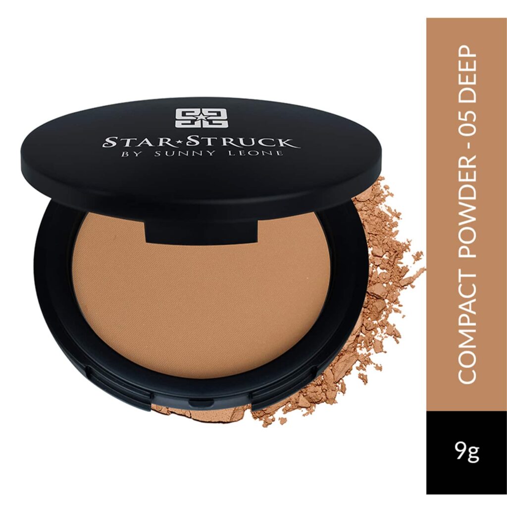 Star Struck by Sunny Leone Compact Powder - 05 Deep (9g) - Star Struck by Sunny Leone